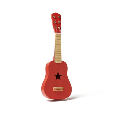 Wooden Toy Guitar - Red