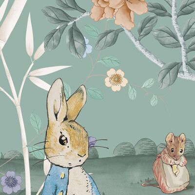 Peter Rabbit™ Wallpaper - 250 cm - Powis Green