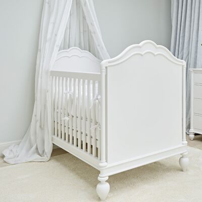 Regency Cot Bed - No Artwork - Antique White Trim - Standard Mattress