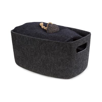 Rectangular felt basket