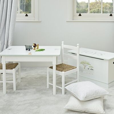 Kids Playroom Furniture - Vintage Safari - Soft Jute - Rectangular Table