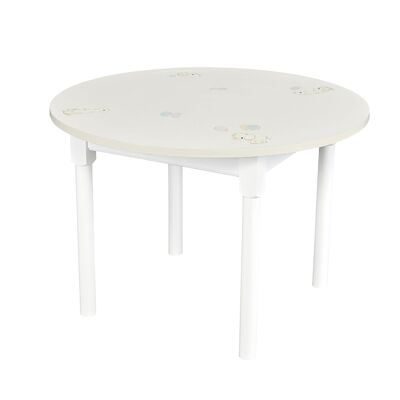 Kids Playroom Furniture - Playful Elephants - Chic Grey - Round Table