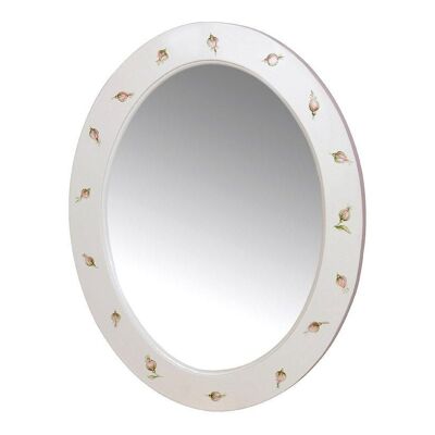 Oval Mirror - Linen Blossom