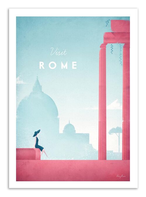 Art-Poster - Visit Rome - Henry Rivers W17763