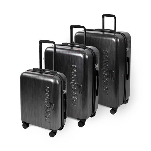 Lot de 3 valises Graphite Dark Grey, tailles S + L + XL, RAN10238