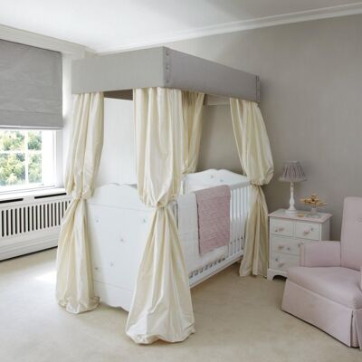 Four Poster Cot - Designer Bunnies