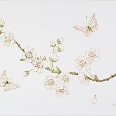 Original Watercolours Canvas - Linen Blossom - Medium (40x30cm)