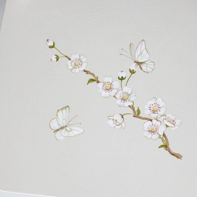 Original Watercolours Canvas - Linen Blossom - Large (50x50cm)