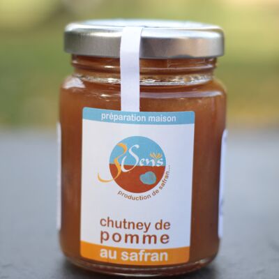 Apple-saffron chutney