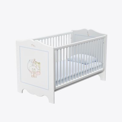 Dragons Cot Bed - Beatrix Potter - Blissful Blue Trim - No Mattress