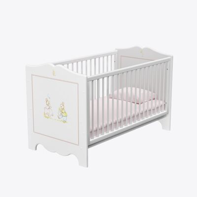 Dragons Cot Bed - Barbara's Bunnies - Dragons Pink - No Mattress