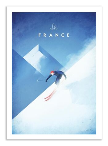 Art-Poster - Ski France - Henry Rivers W17764-A3 1