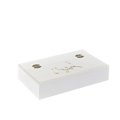 Pencil Box - Linen Blossom - Soft Jute Trim