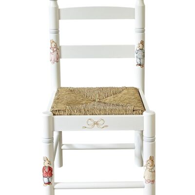 Dragons Rush Seated Chair - Designer Bunnies - Chic Grey Trim