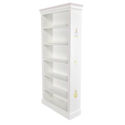 Large Lara Bookcase - Barbara’s Bunnies - Dragons Pink Trim