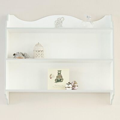 Lucinda Shelves - Playful Elephants - Chic Grey