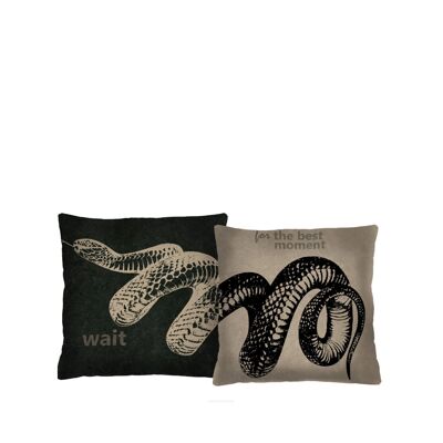 Boa Duo Set Of 2 Home Decorative Pillows Bertoni 40 x 40 cm.