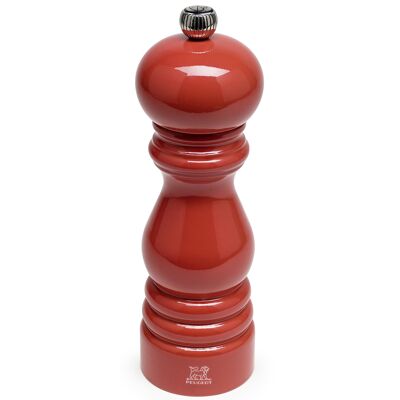 Pepper mill 18 cm, red lacquered color, PEUGEOT
