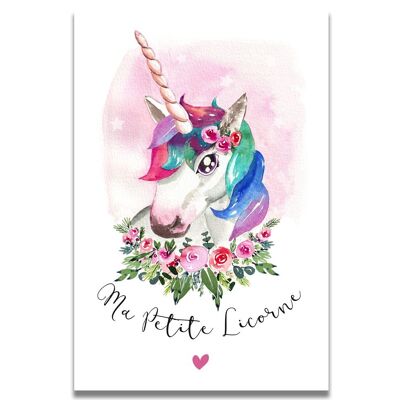 Mi pequeña tarjeta de unicornio