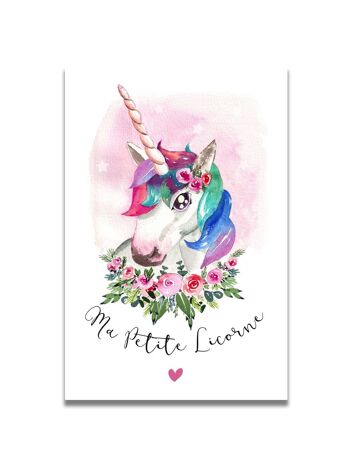 Carte Ma Petite Licorne 1