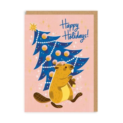 Happy Holidays Beaver , MSY-GC-4707-A6