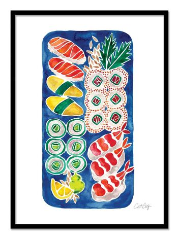 Art-Poster - Sushi Platter - Cat Coquillette W18090-A3 3