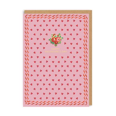 Happy Valentine's Day - Flower Pin Card , CATHEPC5998