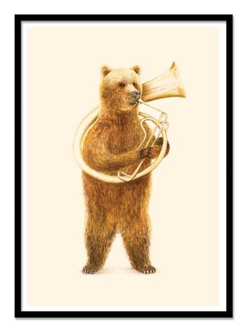 Art-Poster - The bear and it's Helicon - Florent Bodart W18100-A3 3