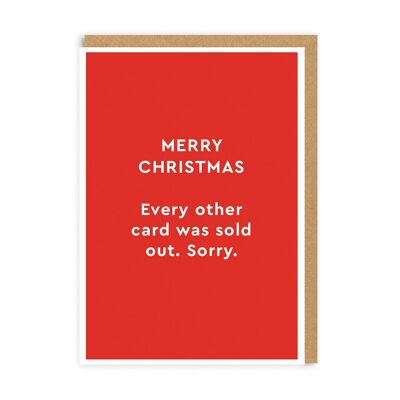 Merry Christmas - Every Other Card Was Sold Out Sorry , TCRGC5529