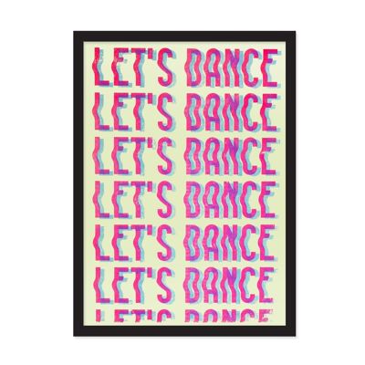 Let's Dance A3 Riso Print , ALE-RP-4776-A3