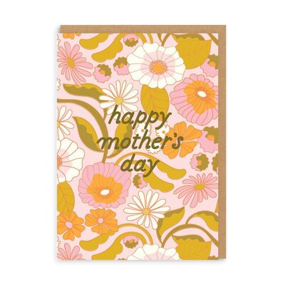 Happy Mother's Day Retro Floral , EOL-GC-5133-A6