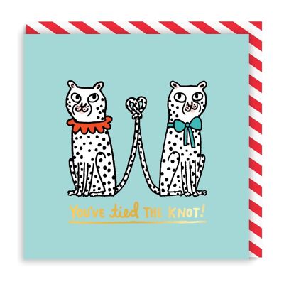 You've Tied The Knot Leopards , GEMMA-GC-4626-SQ