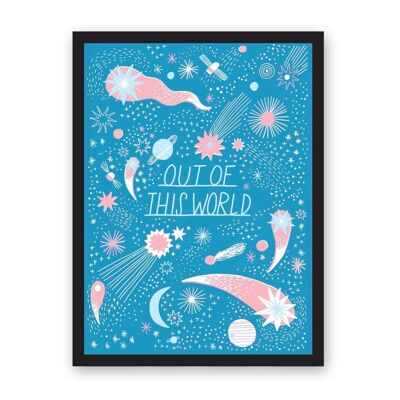 Out Of This World A3 Riso Print , HELLO-RP-3319-A3