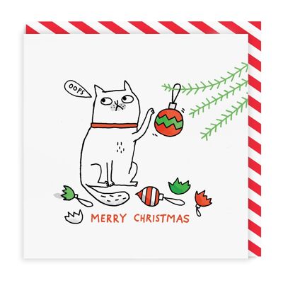 Oops Cat Merry Christmas , GEMMA-GC-076-SQ
