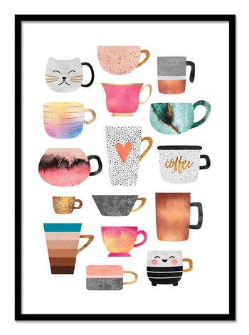 Art-Poster - Coffee Cup Collection - Elisabeth Fredriksson W18136-A3 3