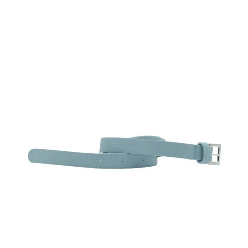 Ceinture en cuir Bleu Ciel