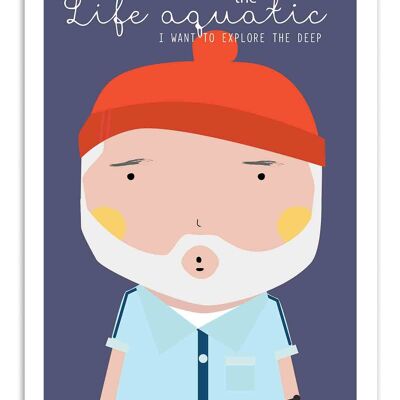 Art-Poster - The life aquatic - Ninasilla W18150B-A3