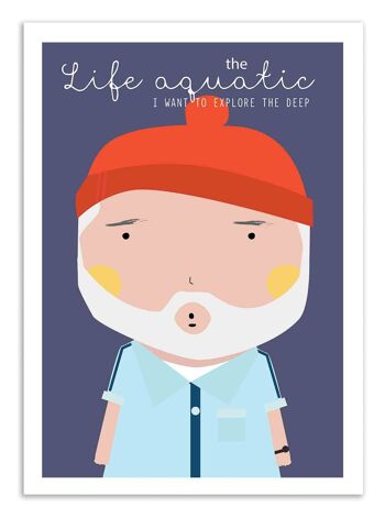 Art-Poster - The life aquatic - Ninasilla W18150B-A3 1