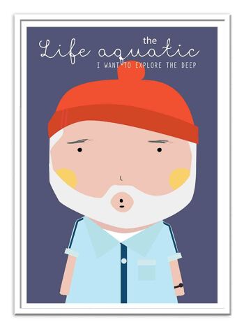 Art-Poster - The life aquatic - Ninasilla W18150B-A3 2
