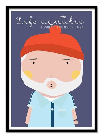 Art-Poster - The life aquatic - Ninasilla W18150B-A3 3