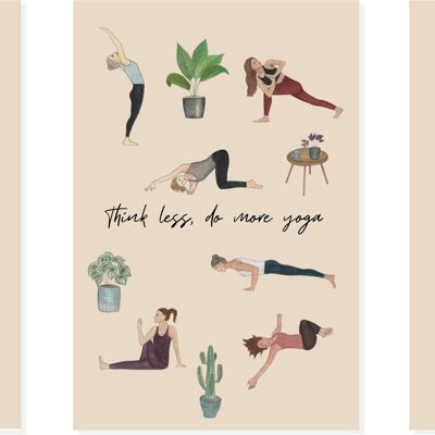 3 cartes de Yoga Positive