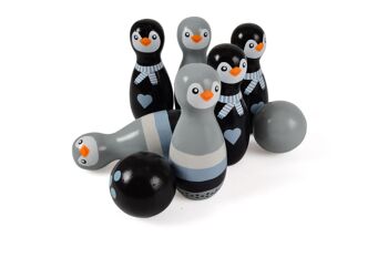 Magni - Jeux de bowling - pingouin en bois 1