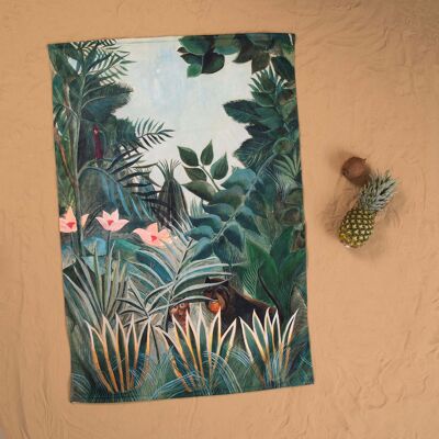 SERVIETTE HENRI ROUSSEAU "JUNGLE EQUATORIALE"