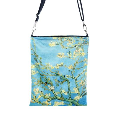 BORSA A TRACOLLA MEDIA VINCENT VAN GOGH "ALMOND BLOSSOMS"