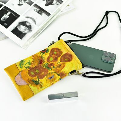 PHONE BAG VINCENT VAN GOGH "SUNFLOWERS"