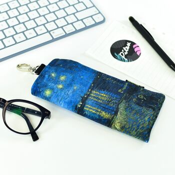 ETUI A LUNETTES VINCENT VAN GOGH "NUIT ETOILEE SUR LE RHONE" 1