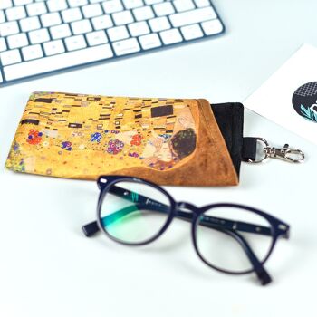 ETUI A LUNETTES GUSTAV KLIMT "LE BAISER" 1