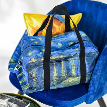 SAC DE VOYAGE MOYEN VINCENT VAN GOGH "NUIT ÉTOILÉE SUR LE RHONE" 1