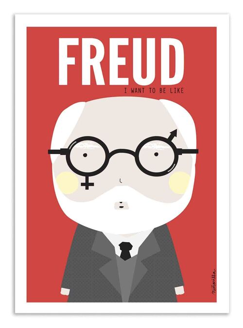 Art-Poster - Freud - Ninasilla W18167B-A3