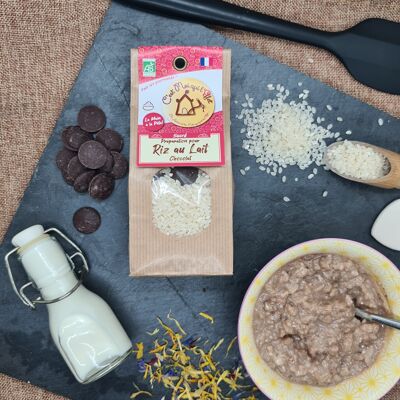 Préparation pour riz au lait BIO au lait chocolat